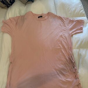 Zara Pink Crew Neck T-Shirt MENS